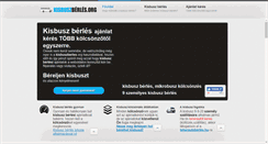 Desktop Screenshot of kisbuszberles.org