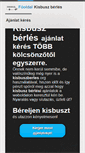 Mobile Screenshot of kisbuszberles.org